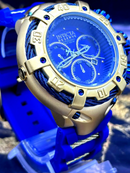 Relógio Invicta Thunderbolt Pulseira Silicone Azul Luxo e Destaque PROVA D’ÁGUA + FRETE GRÁTIS