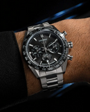 MEGA PROMOÇÃO Relógio Tag Carrera Prata Mostrador Preto em Aço Inox Absurdamente Luxuoso e Sofisticado + FRETE GRÁTIS
