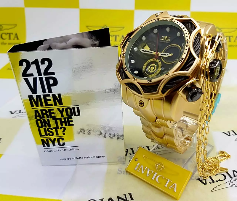 Invicta Venom Folheado + 2 BRINDES TEMPO LIMITADO